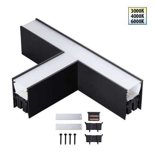 Светильник соединитель «Т» с переключателем цветовой темперетуры «Novotech» 359611, серия: FATTO. Фото 1.