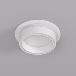 Встраиваемый светильник NIKO, IP 20, до 15 Вт, GX53, LED, белый, акрил, алюминий, Denkirs DK2100-WH