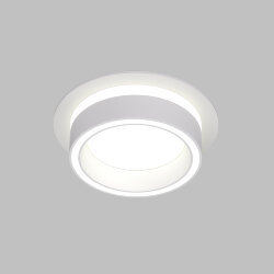 Встраиваемый светильник NIKO, IP 20, до 15 Вт, GX53, LED, белый, акрил, алюминий, Denkirs DK2100-WH