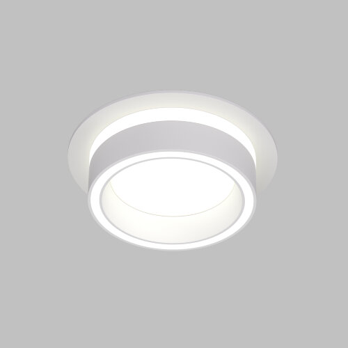 DK2100-WH Встраиваемый светильник NIKO, IP 20, до 15 Вт, GX53, LED, белый, акрил, алюминий.