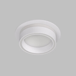 Встраиваемый светильник NIKO, IP 20, до 15 Вт, GX53, LED, белый, акрил, алюминий, Denkirs DK2100-WH