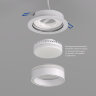 DK2100-WH Встраиваемый светильник NIKO, IP 20, до 15 Вт, GX53, LED, белый, акрил, алюминий. Фото 3
