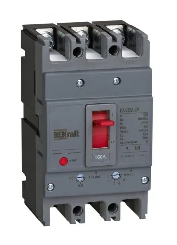 Выключатель автоматический 3п 32А 35кА ВА-332А DEKraft 28101DEK - фото