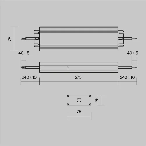 Источник напряжения 48В 300Вт IP67 PSL008 (Серебро) PSL008-300W-48V-IP67 - фото 5