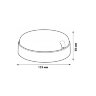 ULW-Q243 12W-4000К-NL SENSOR IP65 WHITE Светильник светодиодный влагозащищенный, с датчиком освещенности и движения, Дежурный-основной режимы, Круг, Белый свет4000K, Диаметр 135мм, Белый - фото 8