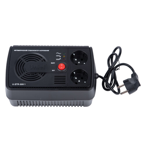 U-STR-500-1 Стабилизатор напряжения Uniel серии Standard Courage 500 ВА - фото 1
