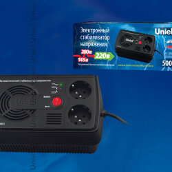 U-STR-500-1 Стабилизатор напряжения Uniel серии Standard Courage 500 ВА