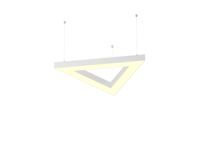 Светильник Треугольник S50 (RAL9003/3x398/LT70 — 3K/26W) - фото 1
