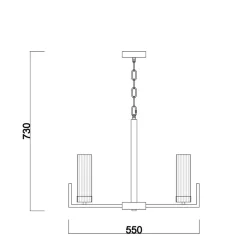 Подвесной светильник Freya FR5214PL-05BS (Латунь)