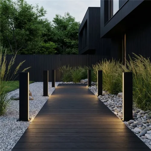 Ландшафтный светильник уличный Flat 3000K чёрный 1538 TECHNO LED черный - фото 3
