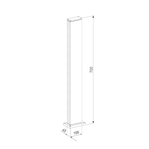 Ландшафтный светильник уличный Flat 3000K чёрный 1538 TECHNO LED черный - фото 5