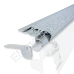 Алюминиевый профиль 458 (2000х59,2х23,7мм с рассеивателем)