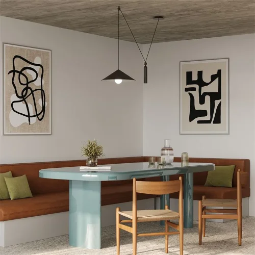 Подвесной светильник Peso E27 1x60Вт (Черный) - фото 6