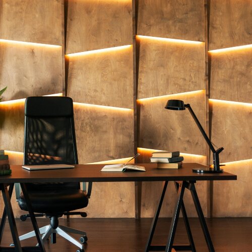 TLD-570 Black-LED-500Lm-2700-5500K-Dimmer Светильник настольный, 9W, Сенсорный выключатель, Черный, TM Uniel - фото 8