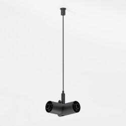 Module System Набор подвеса угловой с питанием (черный) 85187/00