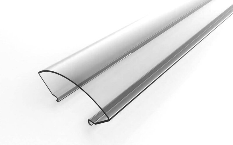 Рассеиватель поликарбонатный для профиля круглый LC-LRM-P31-2 прозрачный - фото