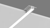 Встраиваемый в гипсокартон алюминиевый профиль Design LED без видимой рамки LG16, 2500 мм, анодированный, LG16-R. Фото 3