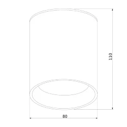 Уличный потолочный светильник Light LED 2104 IP54 35130/H черный (056229)