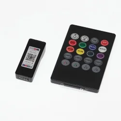 Контроллер IR20-BT-RGB-01 P37 (5-24V, RGB, 3х2А, IR пульт 20кн. + управление по Bluetooth)