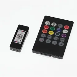 Контроллер IR20-BT-RGB-01 P37 (5-24V, RGB, 3х2А, IR пульт 20кн. + управление по Bluetooth)