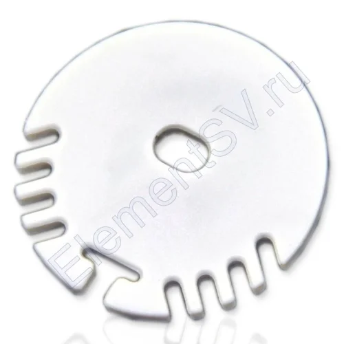 Заглушка с отверстием для профиля R001 (445) - фото.