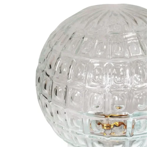 Светильник НББ 64-60-080 'Гранат' d150 1х60Вт E27 IP20 прозр./корпус прямой бел. Элетех 1005100178 - фото 3