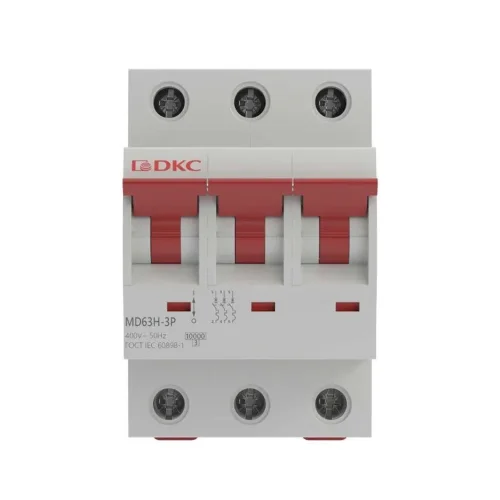 Выключатель автоматический модульный max типа MD63H 10кА 3п C 50А YON MD63H-3PC50 - фото 2