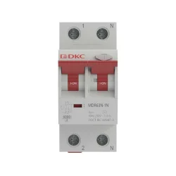 Выключатель автоматический дифференциального тока 2п (1P+N) C 32А 30мА тип A 6кА MDR63N YON MDR63N-1N2C32-A