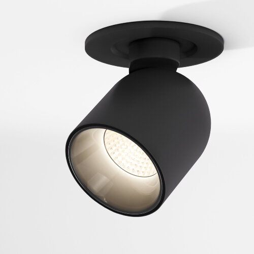 Светильник встраиваемый поворотный светодиодный Spot 7W 4000K черный - фото 1