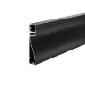 Алюминиевый профиль плинтус 80x18 (Черный, 2 м), ALM-8018-B-2M (Черный) ALM-8018-B-2M - фото