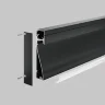 Алюминиевый профиль плинтус 80x18 (Черный, 2 м), ALM-8018-B-2M (Черный) ALM-8018-B-2M - фото 4