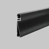 Алюминиевый профиль плинтус 80x18 (Черный, 2 м), ALM-8018-B-2M (Черный) ALM-8018-B-2M - фото 6