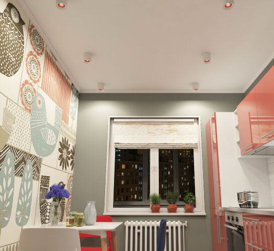 DK3090-WH+RD Светильник накладной IP 20, 10 Вт, GU5.3, LED, белый/красный, пластик. Фото 2