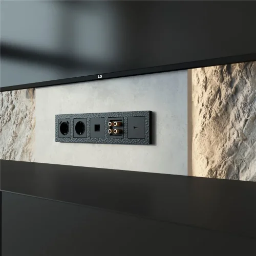 Рамка из поликарбоната на 5 постов Hammer черный W0052408 - фото 4