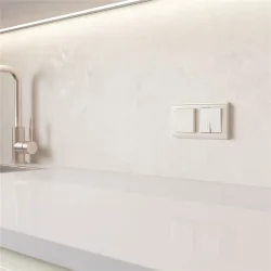 Рамка из поликарбоната на 2 поста Stream перламутровый W0022113