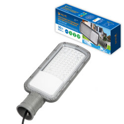 ULV-Q611 50W-6500K IP65 GREY Светильник светодиодный уличный консольный, Дневной свет 6500К, Угол 60-90 градусов, TM Volpe