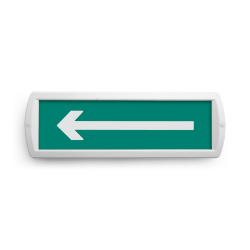 Сменная надпись "Стрелка влево" на зеленом фоне
