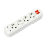 Колодка УЗВ-4USB-GRAND четырехместная с выключателем и заземлением, 2хUSB 5340 IN HOME - Фото 2
