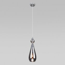 Подвесной светильник со стеклянным плафоном 50202/1 дымчатый (051705)