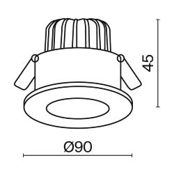Встраиваемый светильник Zen 4000K 1x7Вт 75° (Белый)