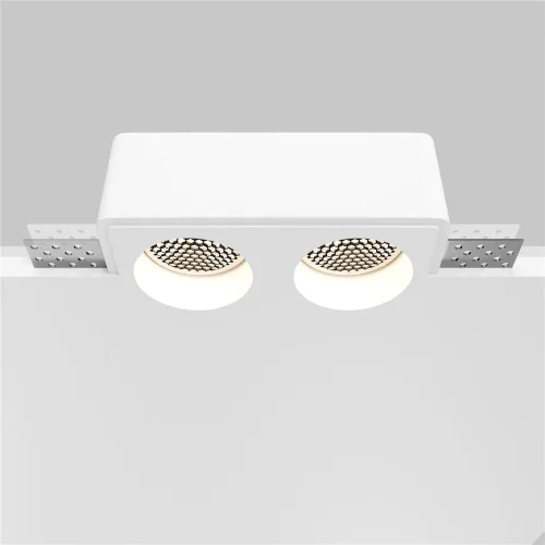 Встраиваемый светильник Gyps Modern GU10 2x10Вт (Белый) - фото 2