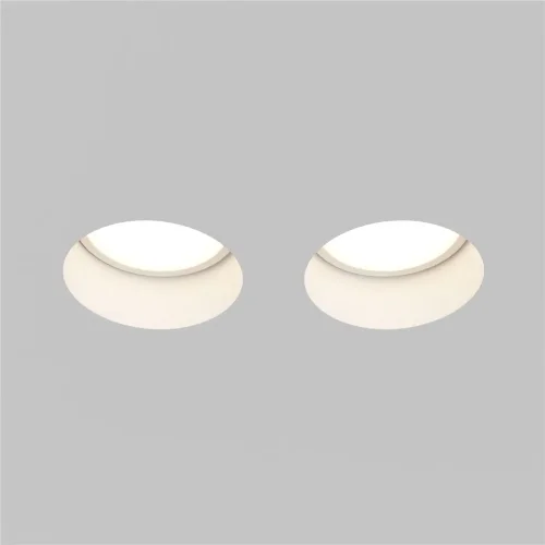 Встраиваемый светильник Gyps Modern GU10 2x10Вт (Белый) - фото 4