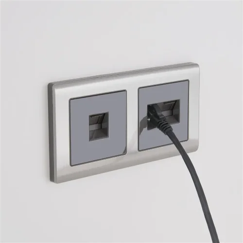 Рамка из металла на 2 поста Metallic глянцевый никель W0021602 - фото 3