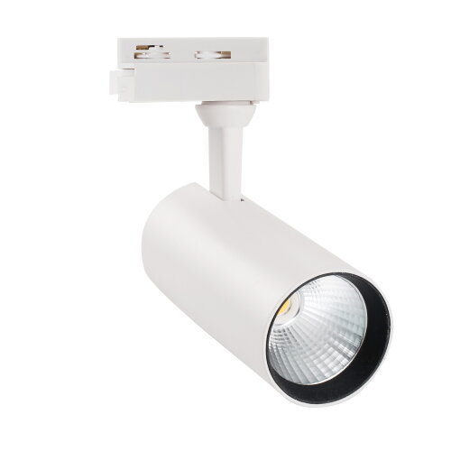 ULB-Q276 15W-4000К WHITE Светильник-прожектор светодиодный трековый, 1350 Лм, Белый свет 4000К, Корпус белый. - фото 1