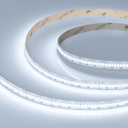 Светодиодная лента ULTRA-A288-10mm 24V White6000 (17 W/m, IP20, 5m) (Arlight, высок.эфф.200 лм/Вт) 054928 - фото