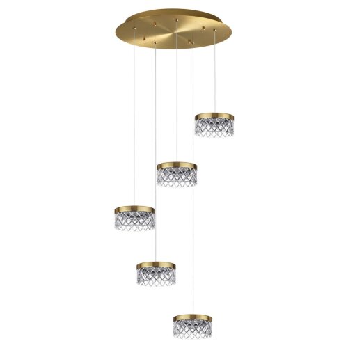 Люстра каскадная «ODEON LIGHT» 5032/30L, серия: FIVRE (крепление на планке). Фото 1.