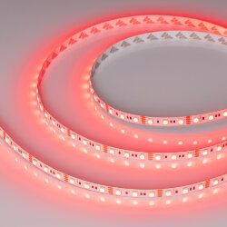 Светодиодная лента RT-B72-10mm 12V RGB (15 W/m, IP20, 5060, 5m) (Arlight, 15 Вт/м, IP20)
