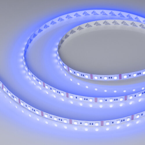 Светодиодная лента RT-B72-10mm 12V RGB (15 W/m, IP20, 5060, 5m) (Arlight, 15 Вт/м, IP20) - фото 3