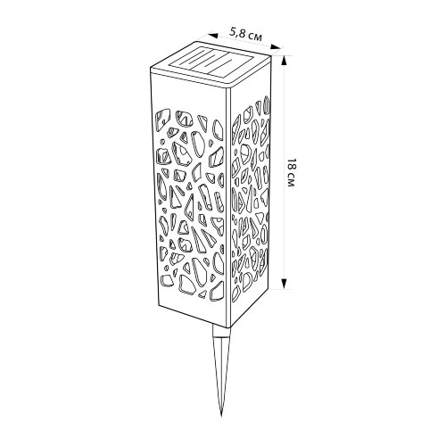 USL-S-818-PT180 MAGIC-1 Садовый светильник на солнечной батарее Магия-1, 1 светодиод, Теплый белый свет, 1xААA Ni-Mh аккумулятор в-к, IP44, TM Uniel - фото 13