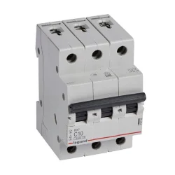 Выключатель автоматический модульный 3п C 10А 4.5кА RX3 ИЭК Leg 419706